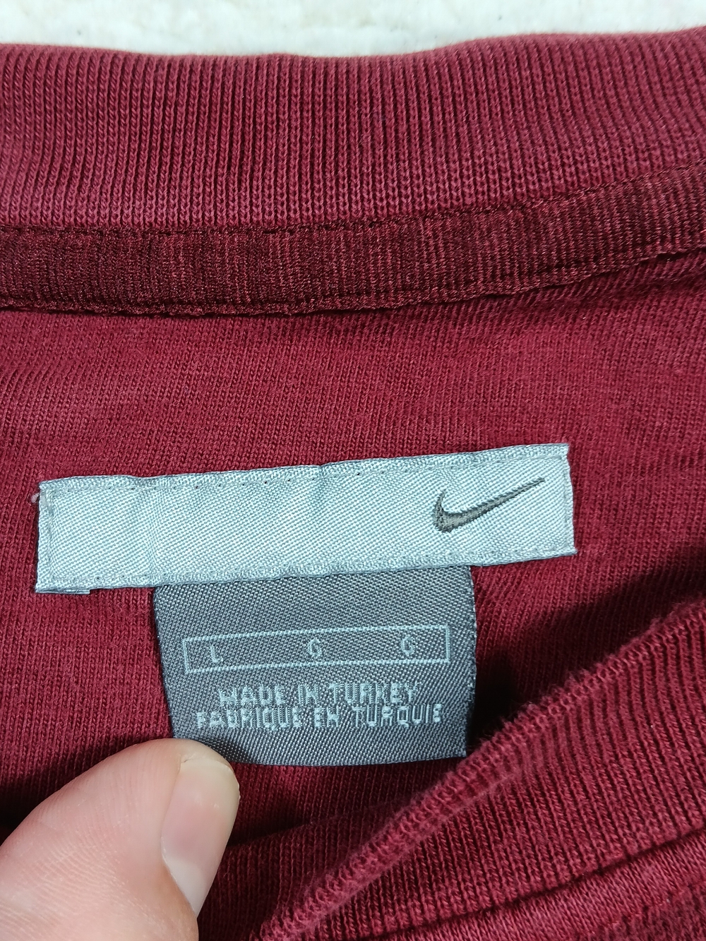 Vintage Nike Sweatshirt Mens Large Red Oversized Crewneck Single Swoosh Y2K - Picture 2 of 11